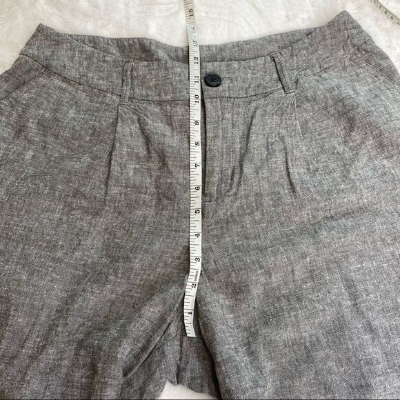 FINAL OFFER Light and Casual A New Day Linen Blend Gray Pleated Pants Size 12 - Picture 9 of 11